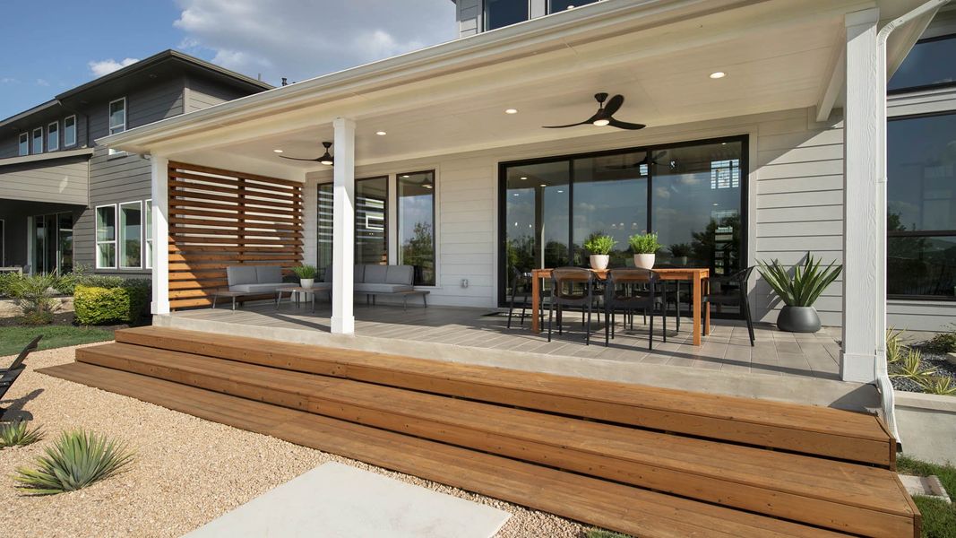 Exterior details of a home in Easton Park 60', Austin (Image 6).