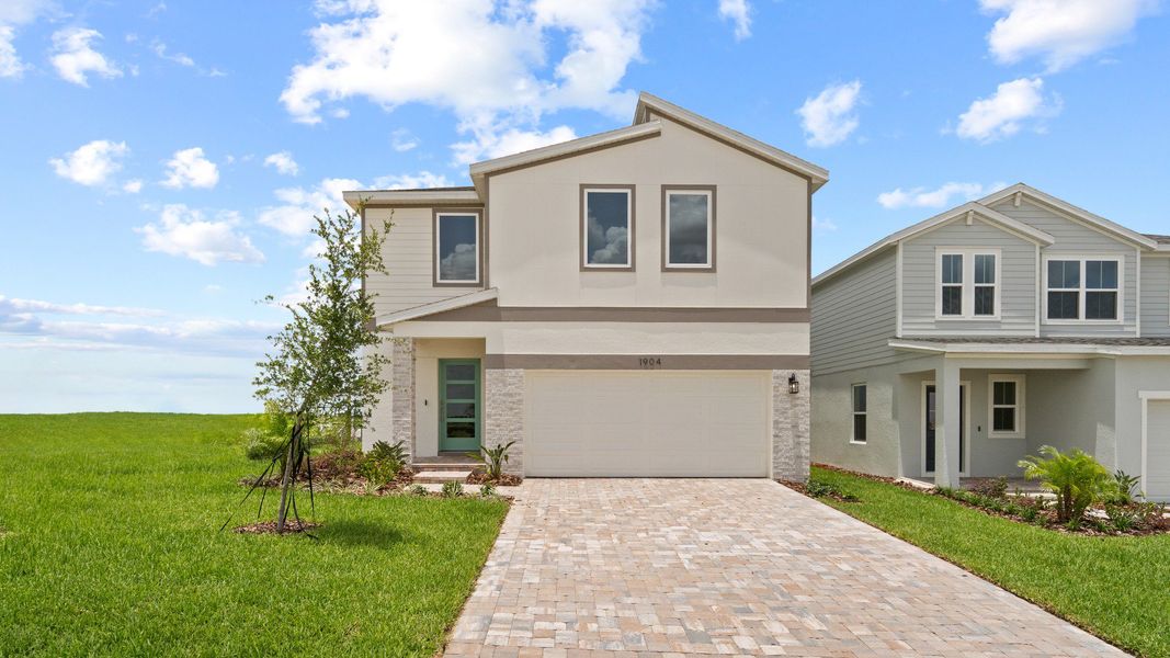 Discover The Ponte Vedra at Hamilton Bluff — a spacious two-story new construction home with modern finishes