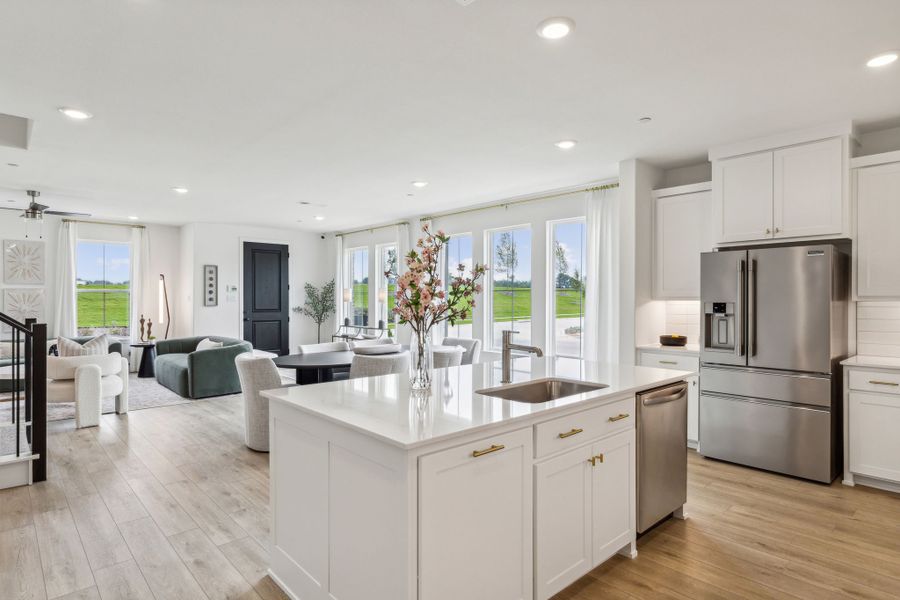 Furnished interior in a model home at Painted Tree - Woodland District in McKinney (Image 25).