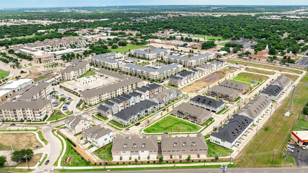 Aerial view of the City Point community in North Richland Hills, TX, showing layout and nearby surroundings (Image 12).