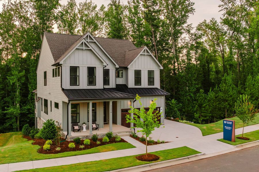 Front exterior of a home in the Mayes Hall community, located in Davidson, NC (Image 24).