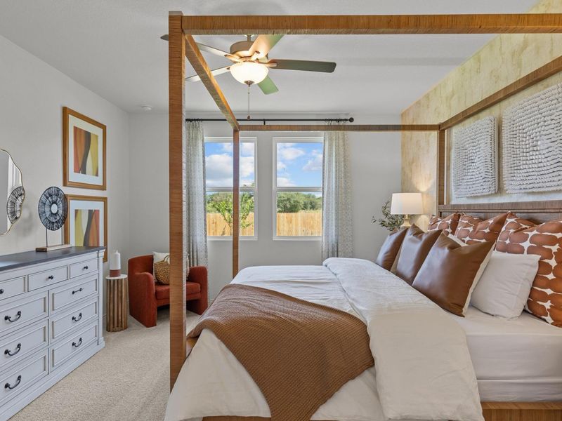 Furnished interior in a model home at Rayburn Valley in San Antonio (Image 8). Furnished interior in a model home at Rayburn Valley in San Antonio (Image 8).