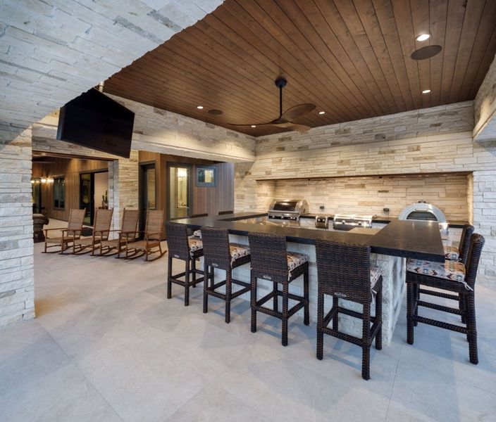 Furnished interior in a model home at Twinwood in Simonton (Image 6).