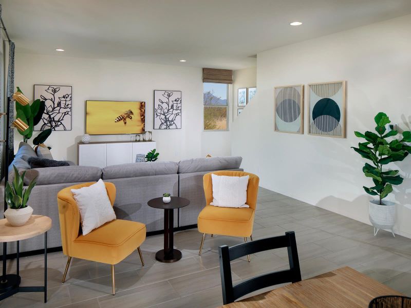 The 2380 floorplan modeled at Meadows at Rancho Marana in Marana, AZ.