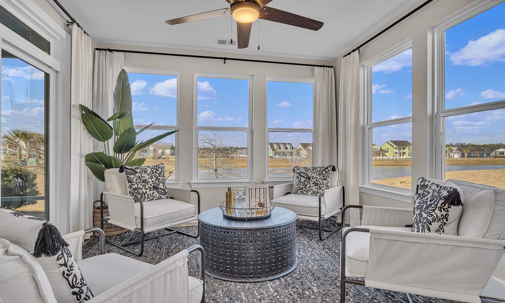Furnished interior in a model home at Bridgewater - Shorehaven Village in Little River (Image 18).