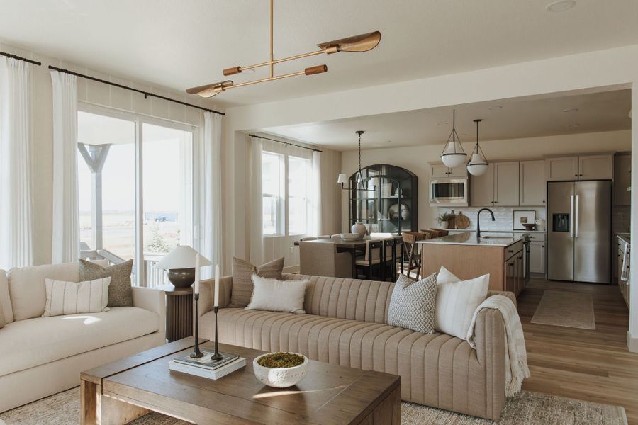 Furnished interior in a model home at Prairie Song in Windsor (Image 11).