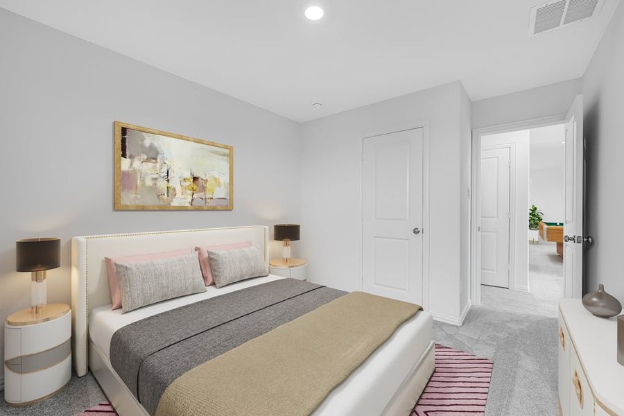 Furnished interior in a model home at River Ridge in Crandall (Image 38).