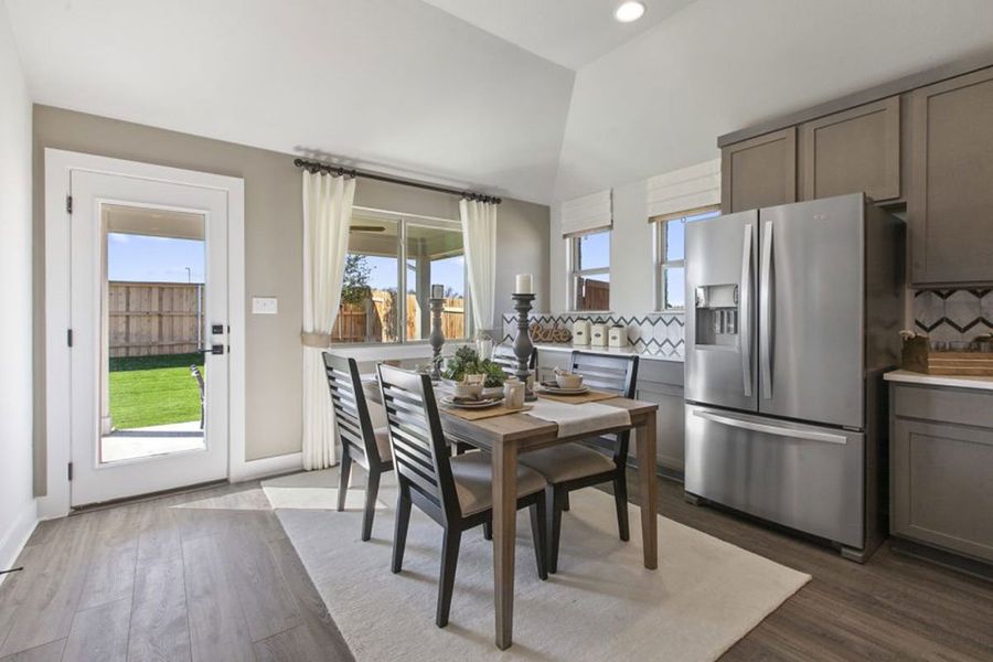 Furnished interior in a model home at Crosswinds in Kyle (Image 9). Furnished interior in a model home at Crosswinds in Kyle (Image 9).
