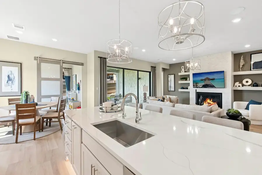 Furnished interior in a model home at The Colony in Bastrop (Image 9). Furnished interior in a model home at The Colony in Bastrop (Image 9).