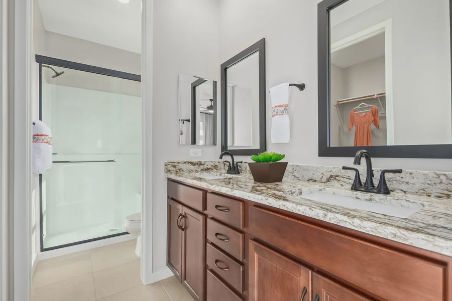 Furnished interior in a model home at Camilo at Santana in Yuma (Image 6).