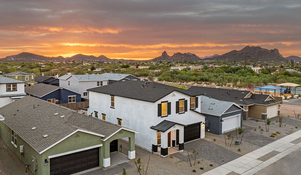 Aerial view of the Redford Estates community in Tucson, AZ, showing layout and nearby surroundings (Image 15).