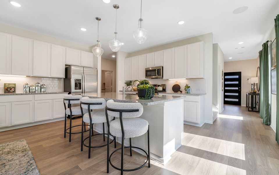 Furnished interior in a model home at Westridge in McKinney (Image 32).