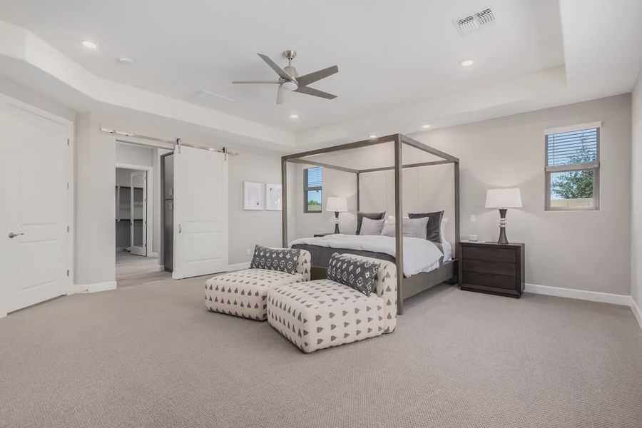 Furnished interior in a model home at Bellero Estates in Queen Creek (Image 39).