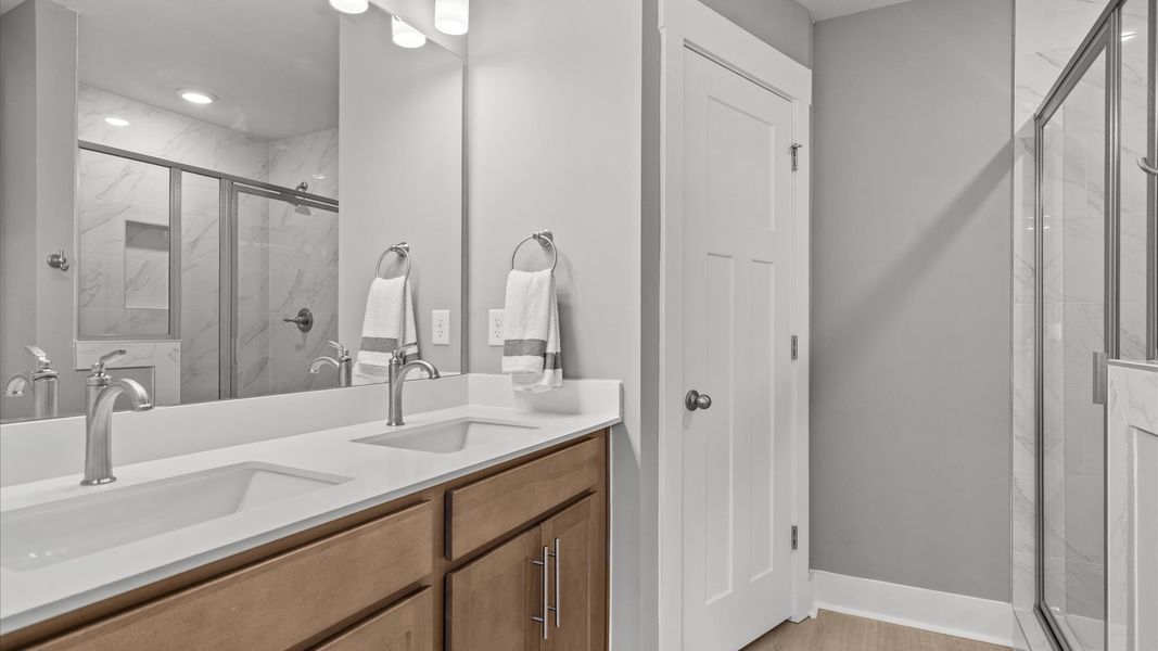 Furnished interior in a model home at El Dorado in Spartanburg (Image 18). Furnished interior in a model home at El Dorado in Spartanburg (Image 18).