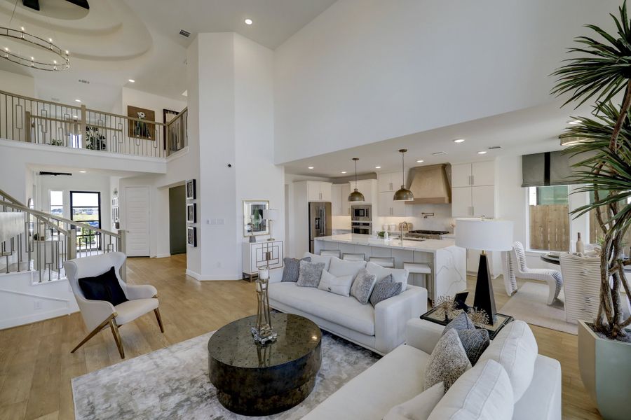 Furnished interior in a model home at Harvest Green - 60' in Richmond (Image 11).