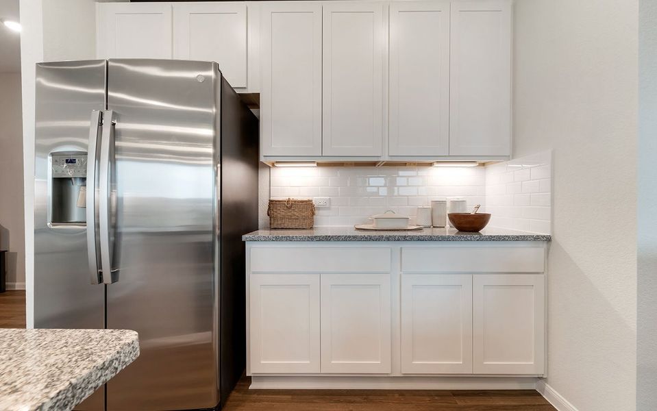 Furnished interior in a model home at The Canopies in Splendora (Image 16). Furnished interior in a model home at The Canopies in Splendora (Image 16).