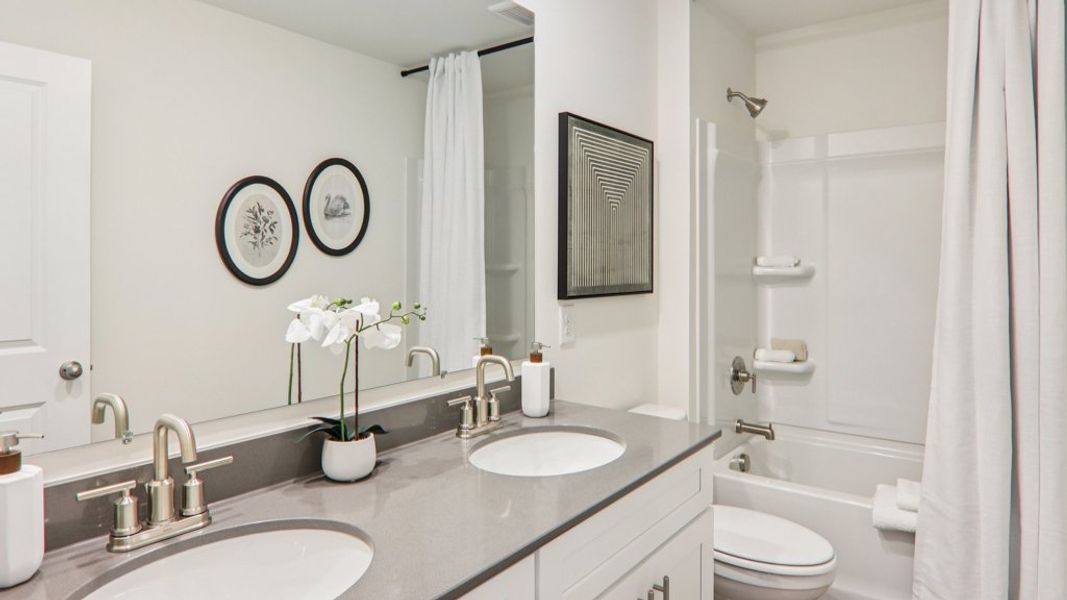 Furnished interior in a model home at Fieldcrest Acres in Blountville (Image 25). Furnished interior in a model home at Fieldcrest Acres in Blountville (Image 25).