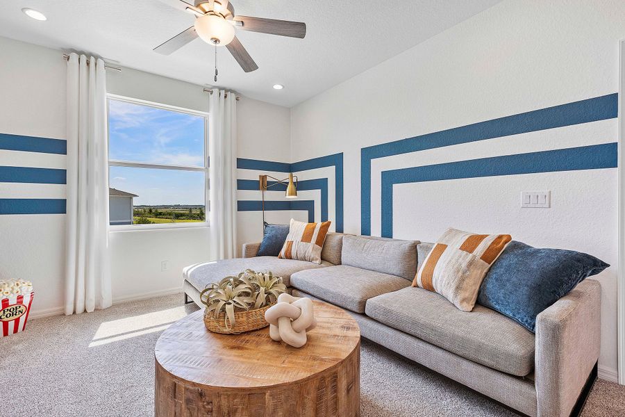 Furnished interior in a model home at The Sanctuary – Coastal Collection in Punta Gorda (Image 26).