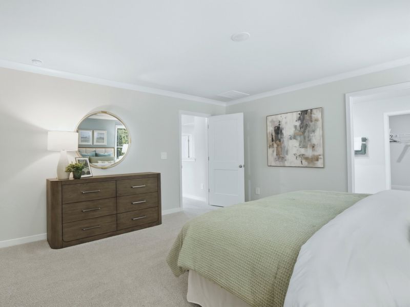 Furnished interior in a model home at The Heritage at Buffaloe Reserve in Raleigh (Image 13). Furnished interior in a model home at The Heritage at Buffaloe Reserve in Raleigh (Image 13).