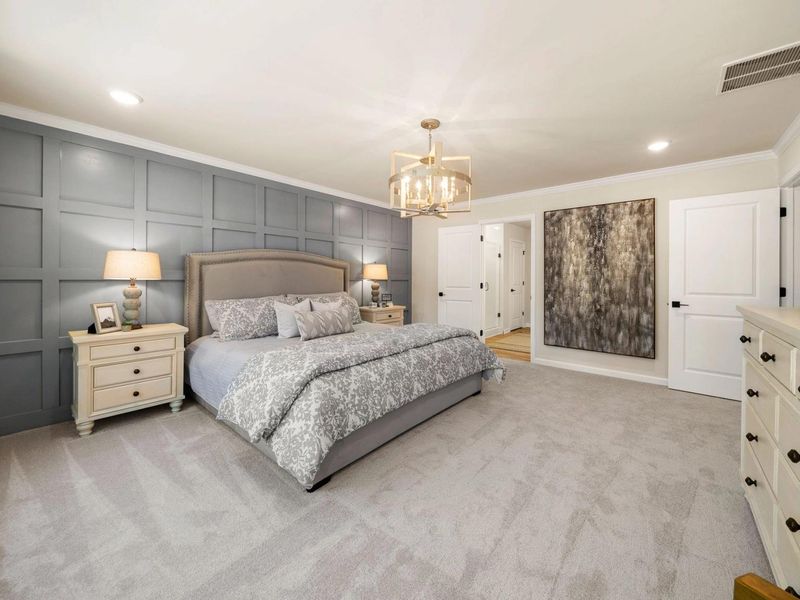 Furnished interior in a model home at Riverwood in Dallas (Image 14).