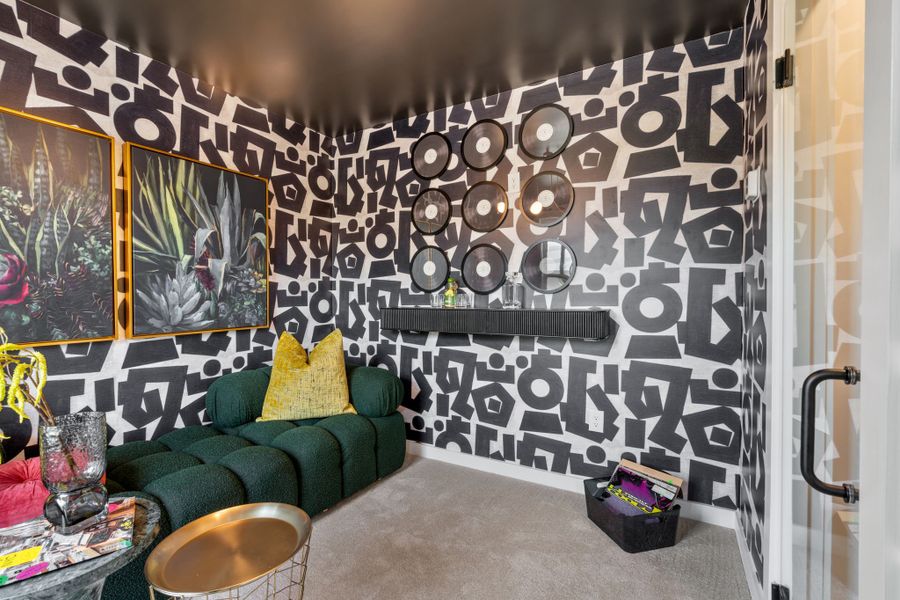 Furnished interior in a model home at Array in Atlanta (Image 47).