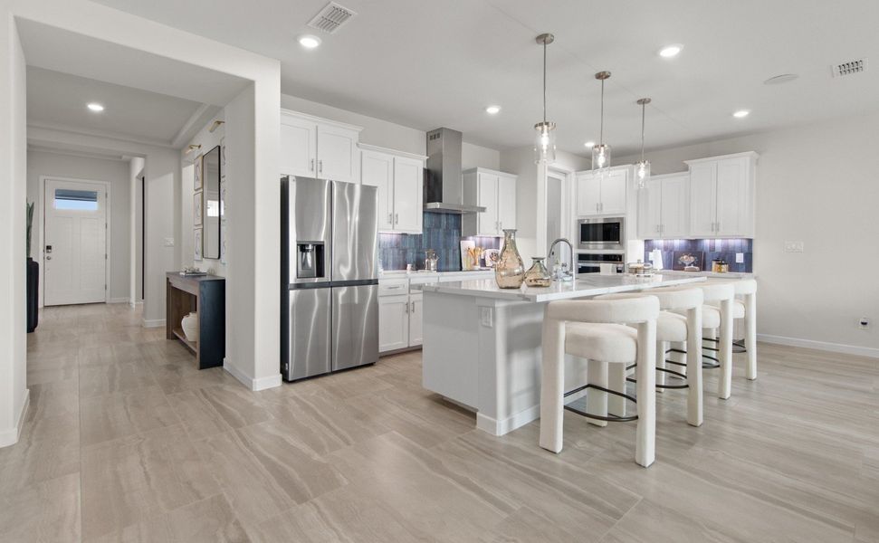 Furnished interior in a model home at Northwood Trails in Mcallen (Image 39).