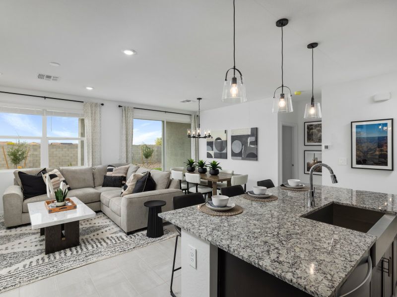 Furnished interior in a model home at Entrada Estate Series in Tolleson (Image 13).