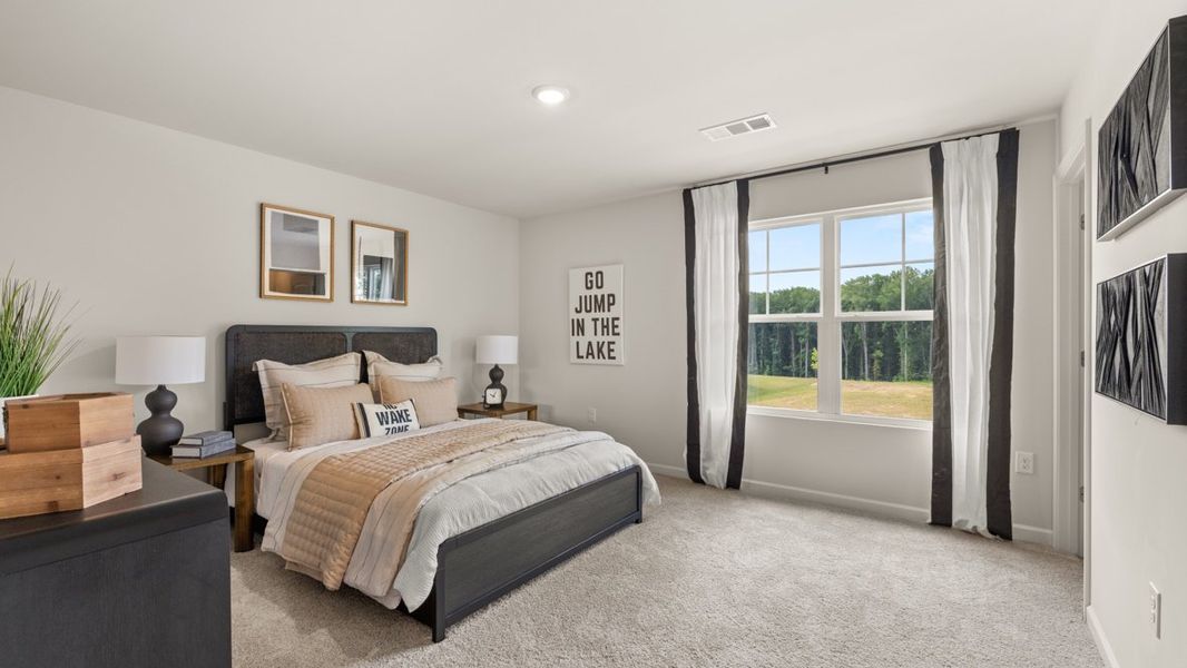 Furnished interior in a model home at Grandview at Lanier in Dawsonville (Image 24).