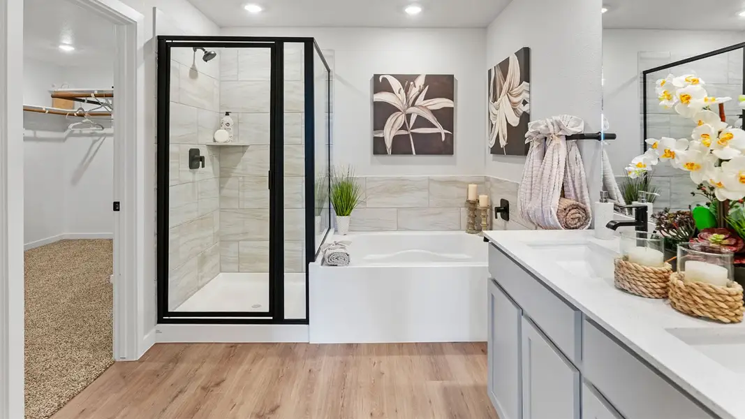 Furnished interior in a model home at The Lakes Northwest in Robstown (Image 21). Furnished interior in a model home at The Lakes Northwest in Robstown (Image 21).