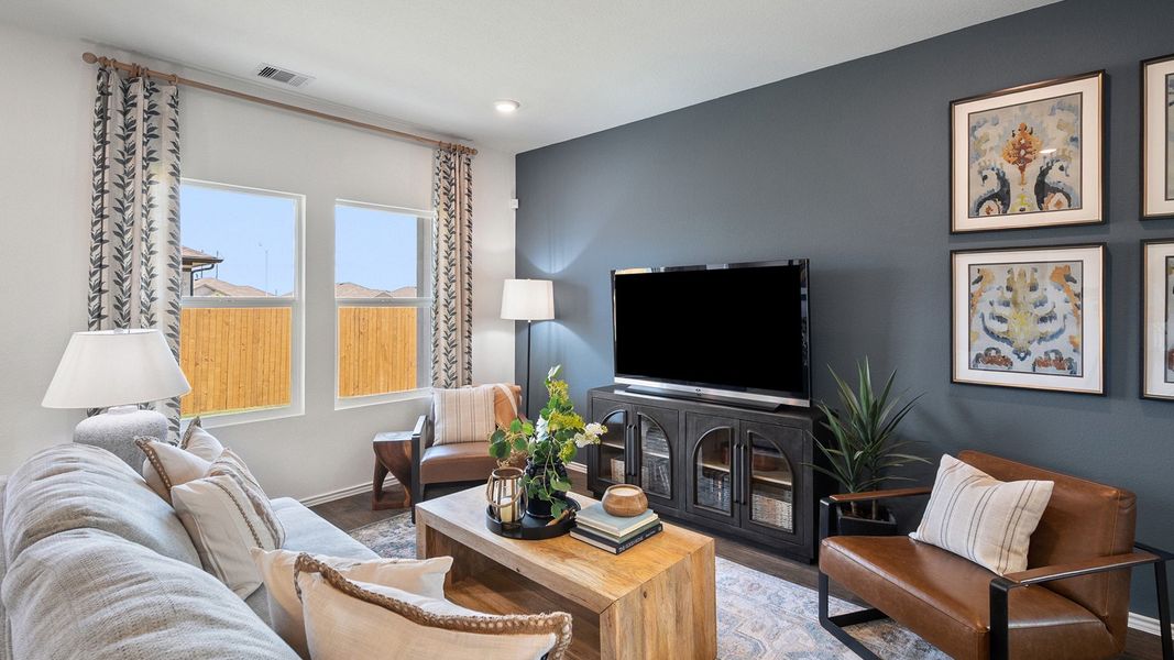 Furnished interior in a model home at Talavera in Kyle (Image 31). Furnished interior in a model home at Talavera in Kyle (Image 31).