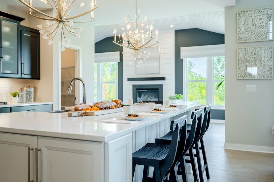 Furnished interior in a model home at Watson at Flowers Plantation in Clayton (Image 58).