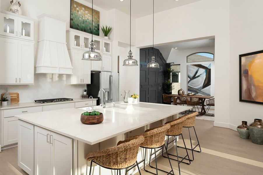 Furnished interior in a model home at Meridiana 60' in Manvel (Image 27).