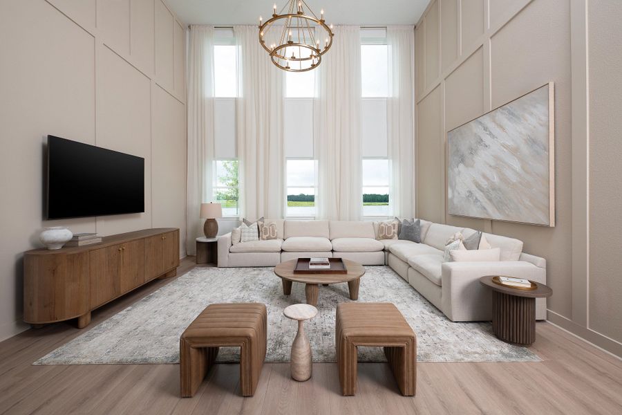 Furnished interior in a model home at Ardisia Park in New Smyrna Beach (Image 6). Furnished interior in a model home at Ardisia Park in New Smyrna Beach (Image 6).