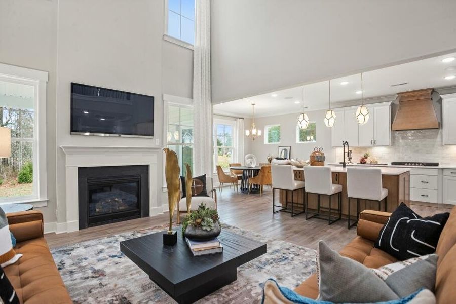 Furnished interior in a model home at Wexford in Elon (Image 4).