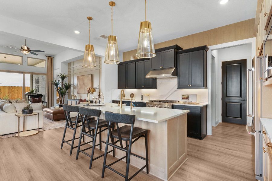 Furnished interior in a model home at Davis Ranch in San Antonio (Image 8).