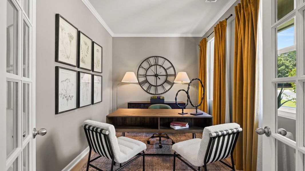 Furnished interior in a model home at Northwoods at Mirror Lake in Villa Rica (Image 9).