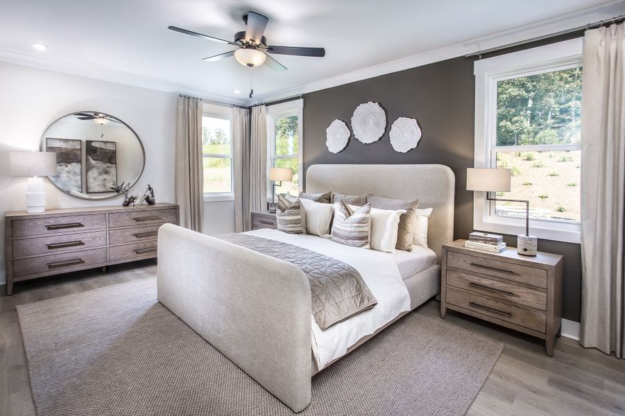 Furnished interior in a model home at Acacia in Cumming (Image 8).