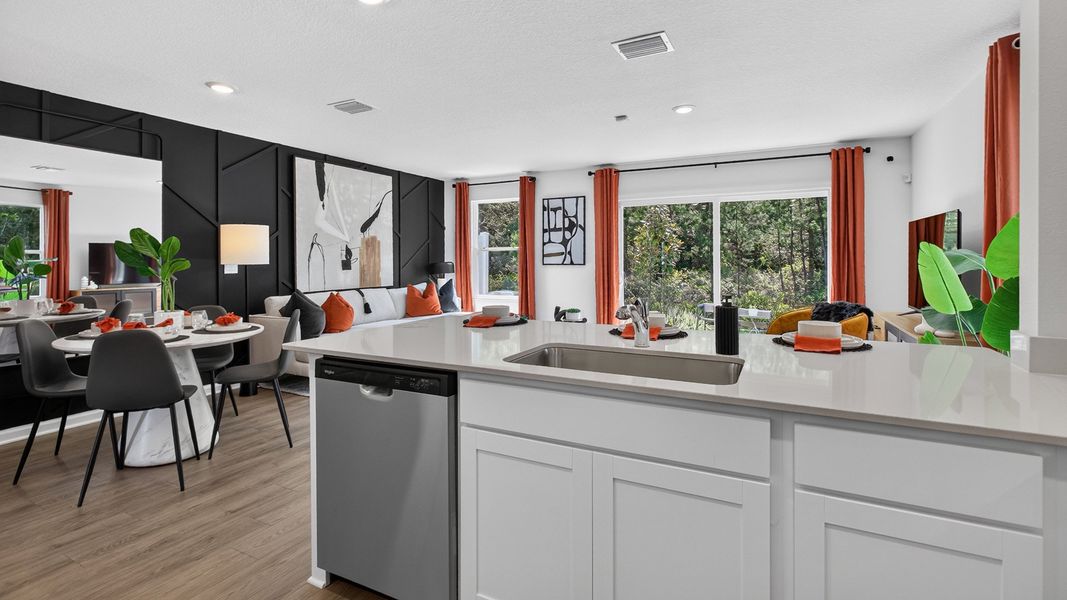 Furnished interior in a model home at Bridle Creek Townhomes in Jacksonville (Image 9). Furnished interior in a model home at Bridle Creek Townhomes in Jacksonville (Image 9).