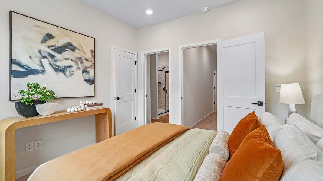 Furnished interior in a model home at Kingman Townhomes in Charlotte (Image 15).