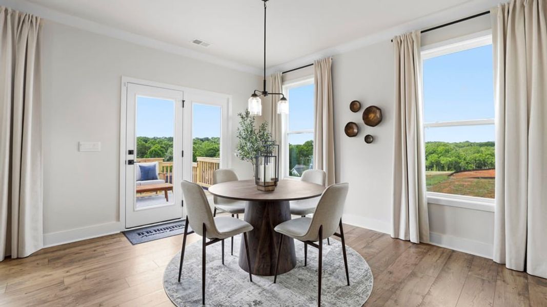 Furnished interior in a model home at Sunset Summits in Spartanburg (Image 11).