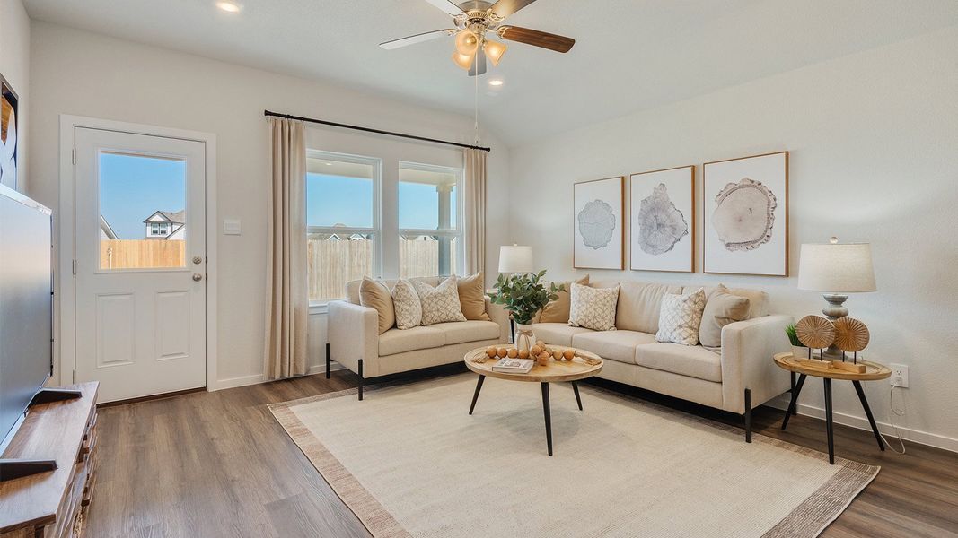 Furnished interior in a model home at Cornerstone in Rockdale (Image 20).