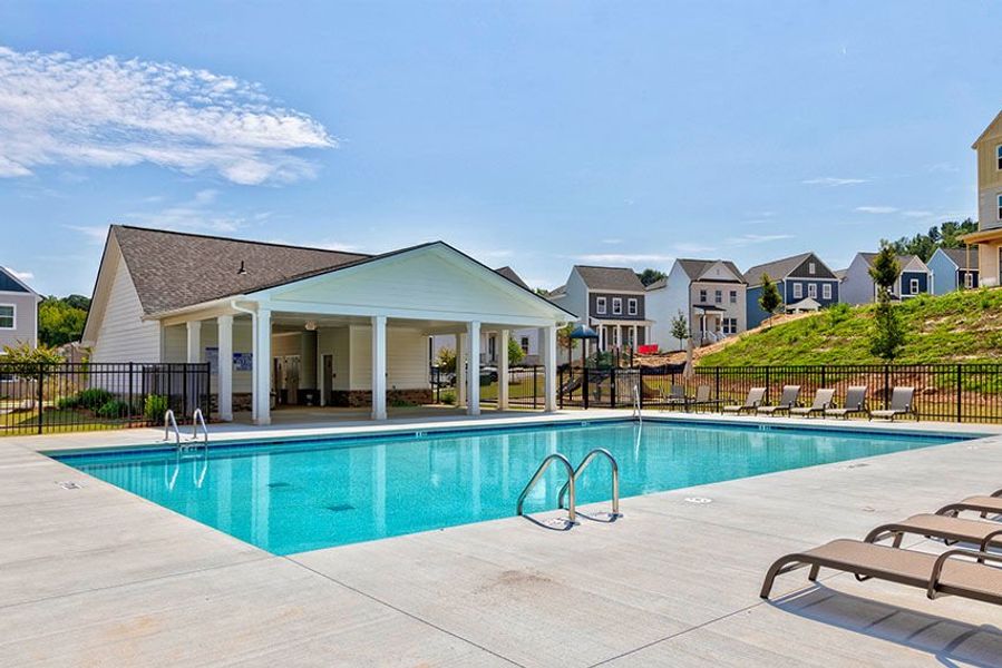 pool and cabana