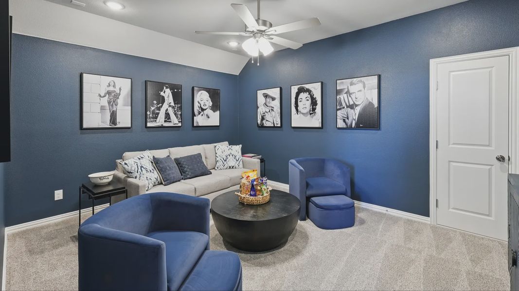 Furnished interior in a model home at Green Meadows in Celina (Image 32). Furnished interior in a model home at Green Meadows in Celina (Image 32).