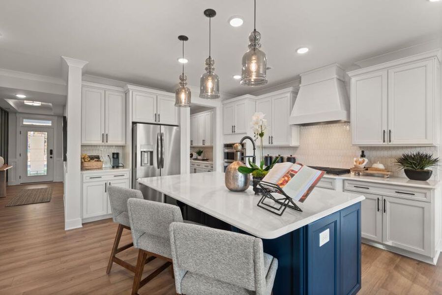 Furnished interior in a model home at Fiddler's Ridge in Advance (Image 11).