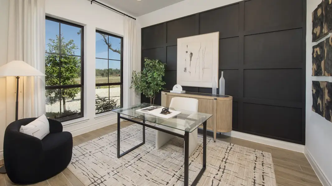 Furnished interior in a model home at Woodside 47' in Georgetown (Image 4).