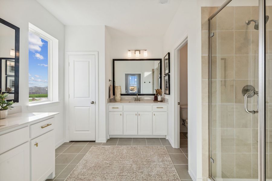 Furnished interior in a model home at Village on Main Street in Frisco (Image 34).