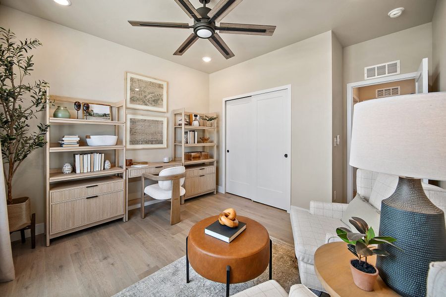 Furnished interior in a model home at The Glen-12 in Colorado Springs (Image 5).