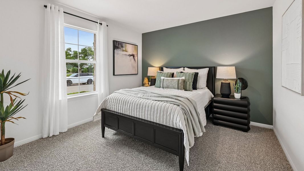 Furnished interior in a model home at Bar W Ranch in Leander (Image 51).