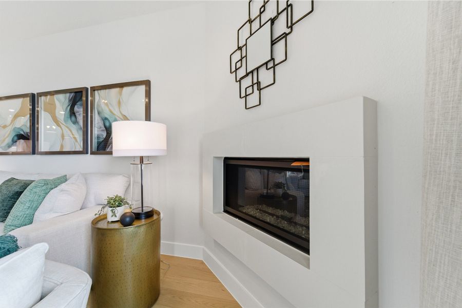 Furnished interior in a model home at Sundance Cove in Crosby (Image 29).