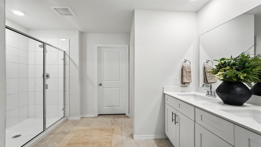 Furnished interior in a model home at The Reserve at Timber Creek in Lindale (Image 8).